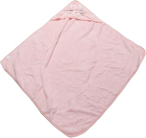 Miniatura 6 de Fdit Baby Hooded Bath Towel Soft Velvet Large Infant Blanket for Newborn Toddler Pink