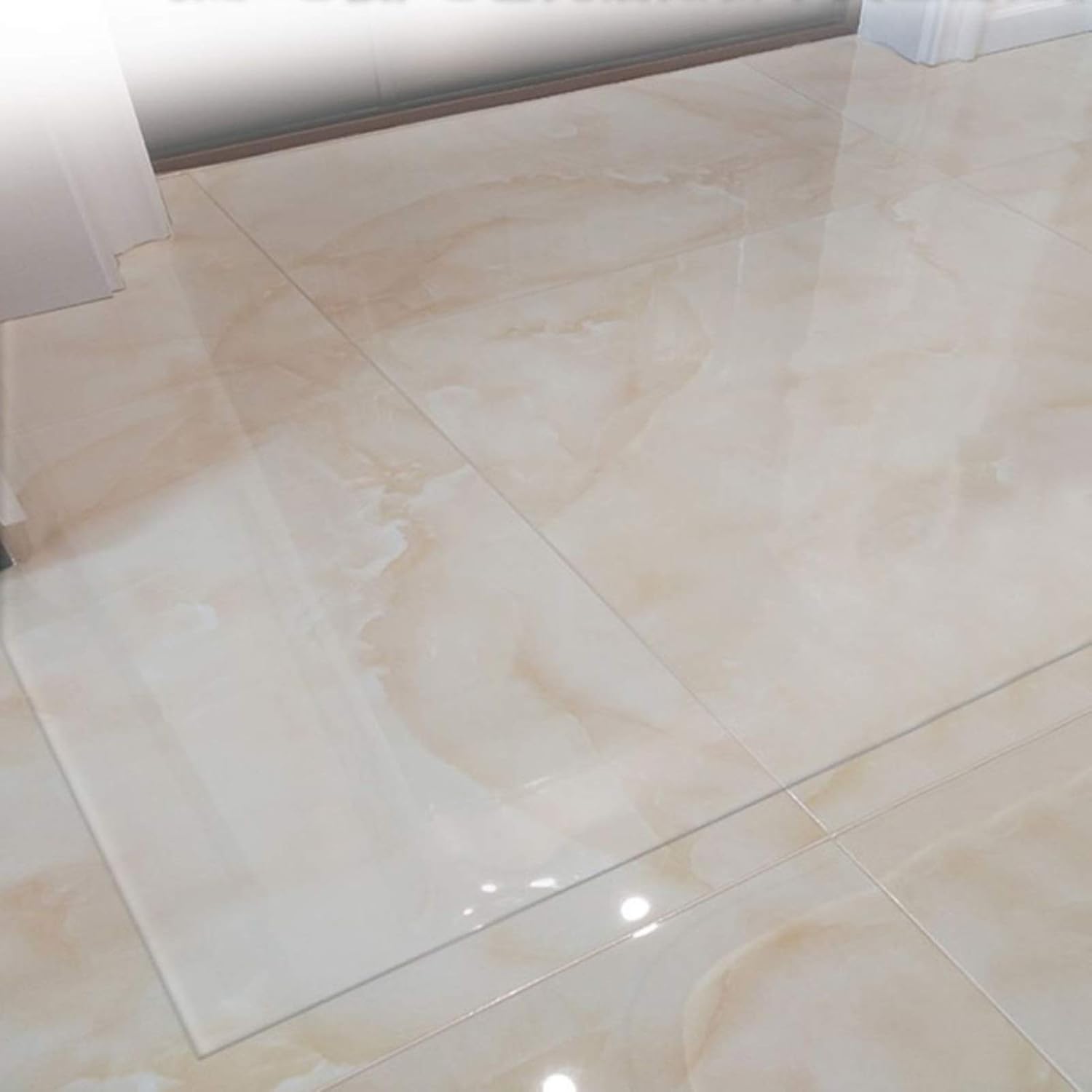 Non-Skid Transparent PVC Carpets Protector for Home/Kitchen/Hall/Low Pile Rugs Doormats,Area Rugs Clear Vinyl Plastic Floor Mats Protector(100x250cm)
