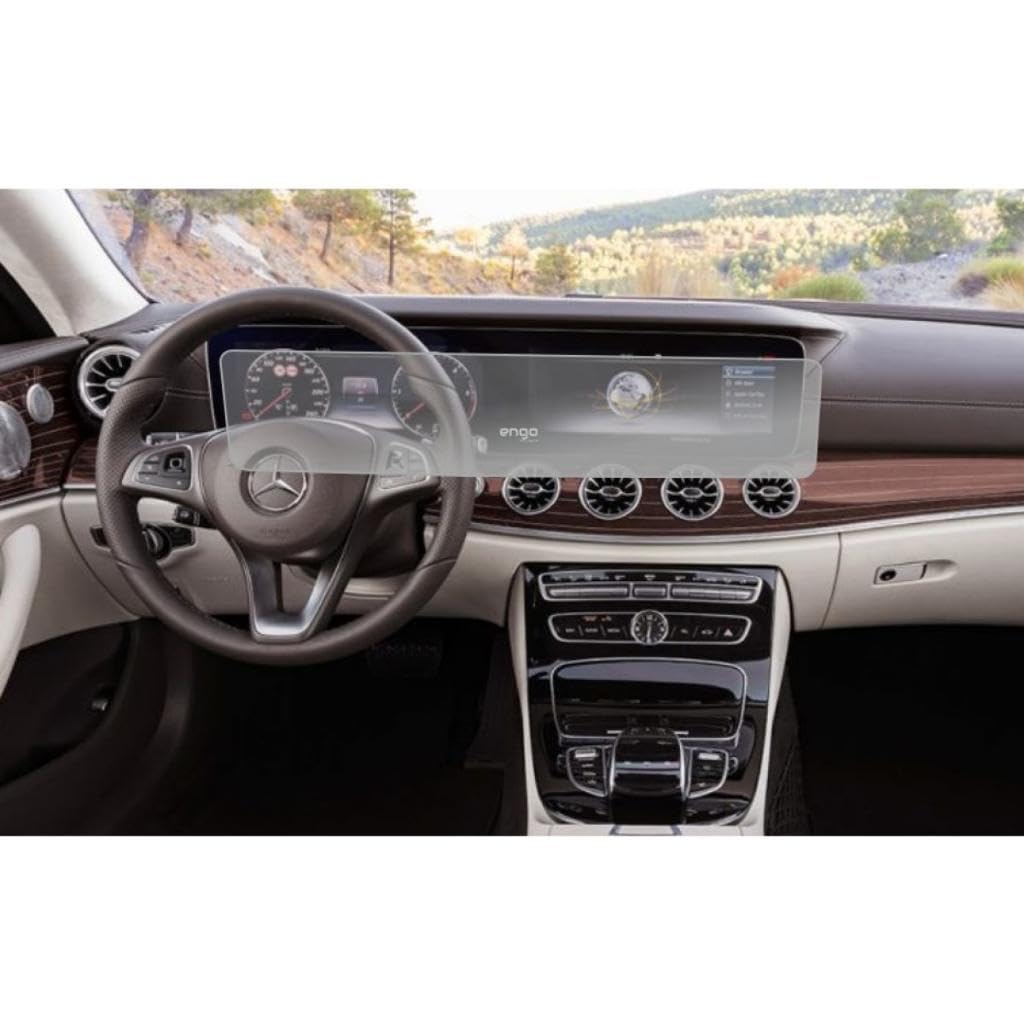 Engo Mercedes E200 İle Uyumlu Mat Ekran Koruyucu Multimedya Ve Dijital Ekran