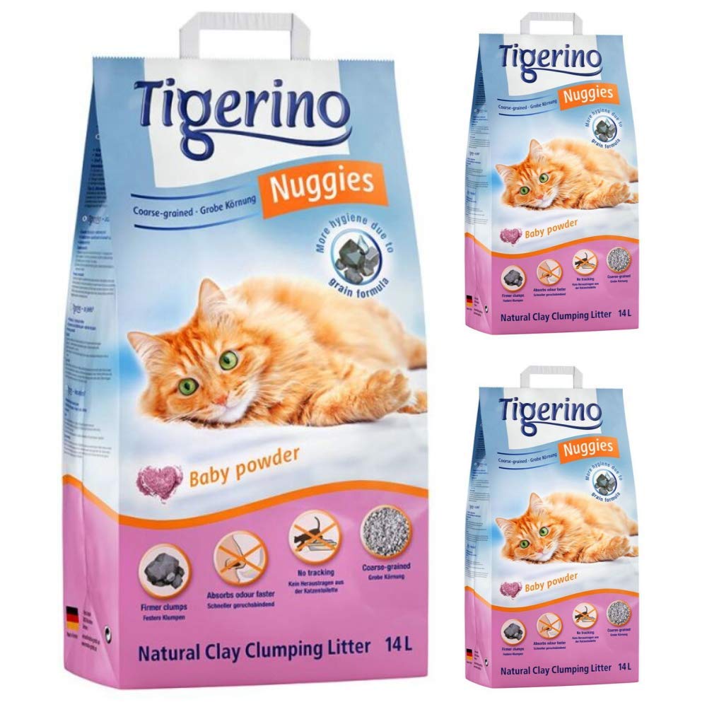 Buy Tigerino Nuggies Coarse Grained Baby Powder Clumping Clay Cat Litter 42L A Scented