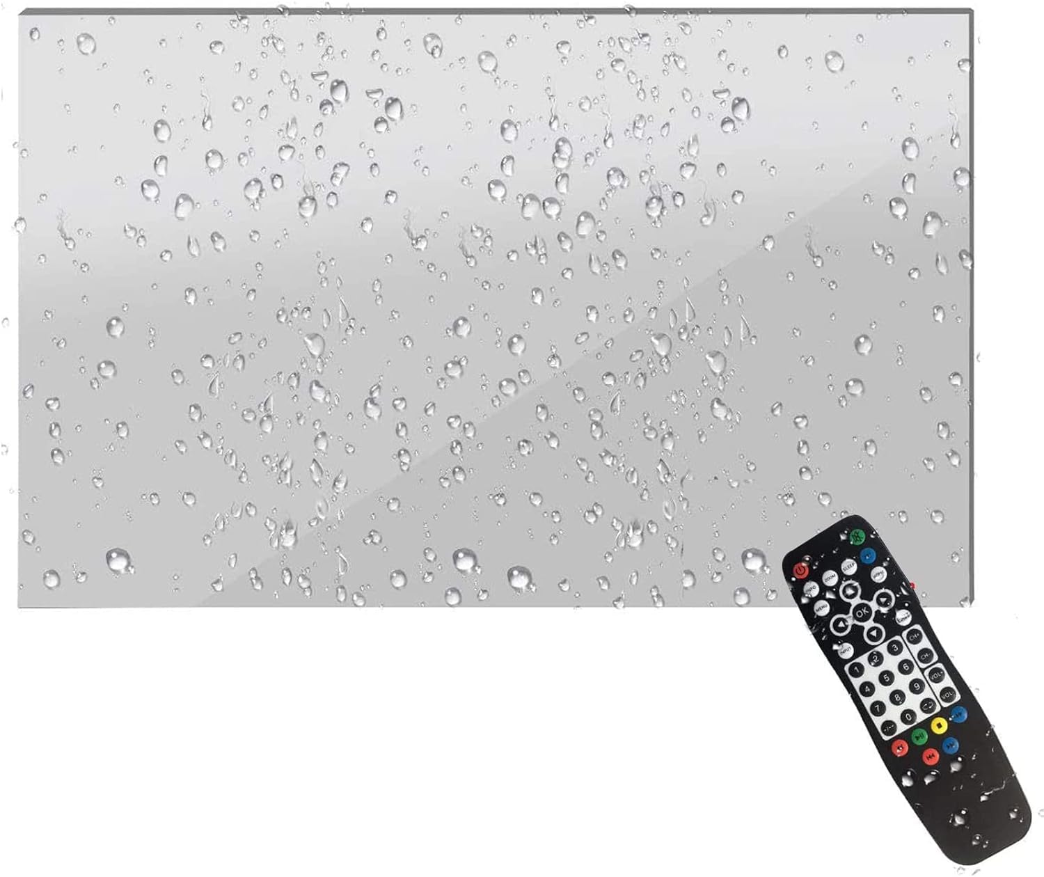 Soulaca 18,5 pollici Smart TV LED specchio per il bagno, Full Touchscreen 1080P Waterpoof con Wi-Fi e Bluetooth, integrato con altoparlante sistema Android 14.0, M185-TS HEVC Main10