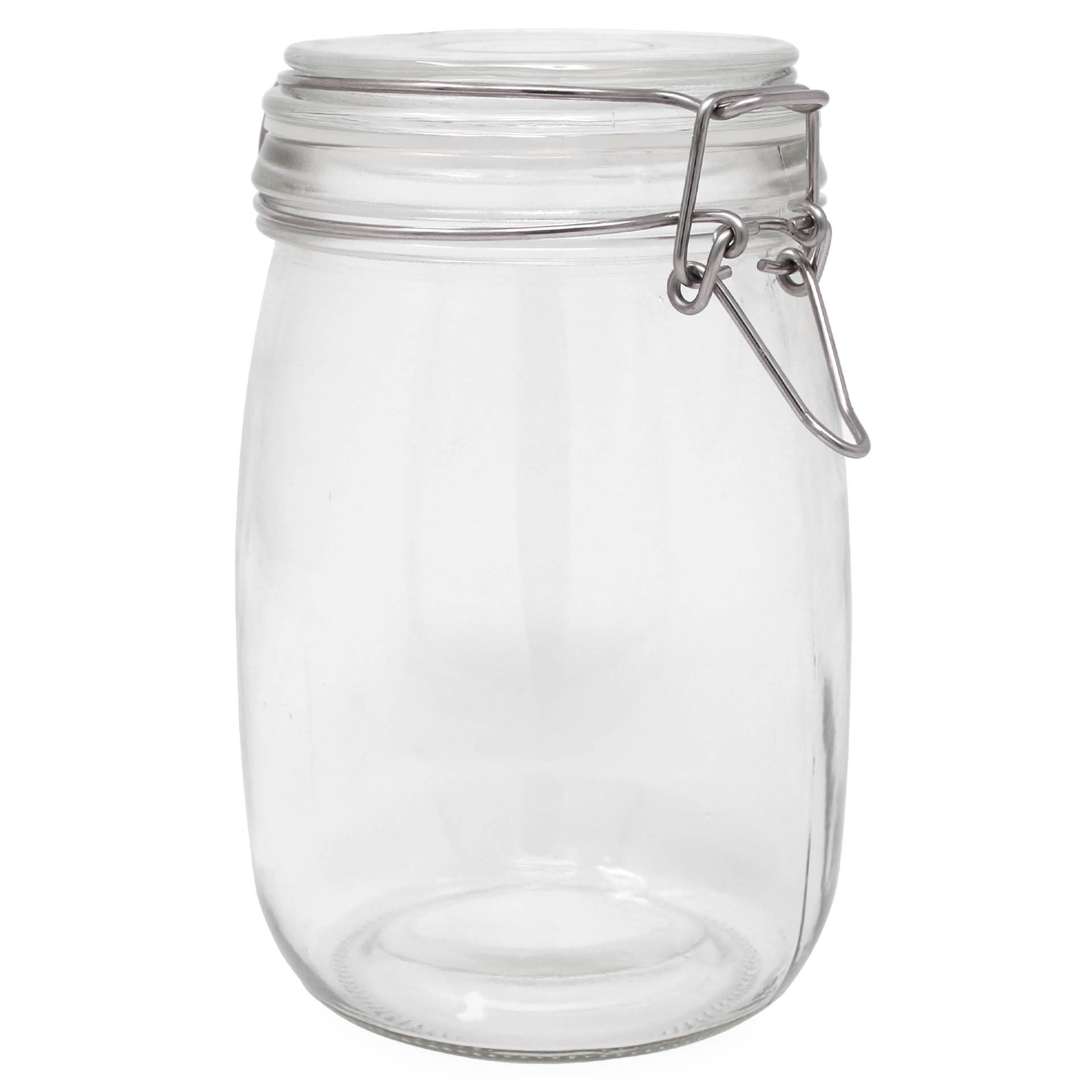 DistrEbution Einmachgläser 1000ml mit Bügelverschluss – 24er Set Drahtbügelgläser für Konservieren, Fermentieren & Einlegen – Luftdichte Vorratsgläser zum Aufbewahren