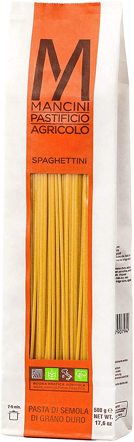 Pasta Mancini - Spaghettini 500gr - Caja de 12 unidades