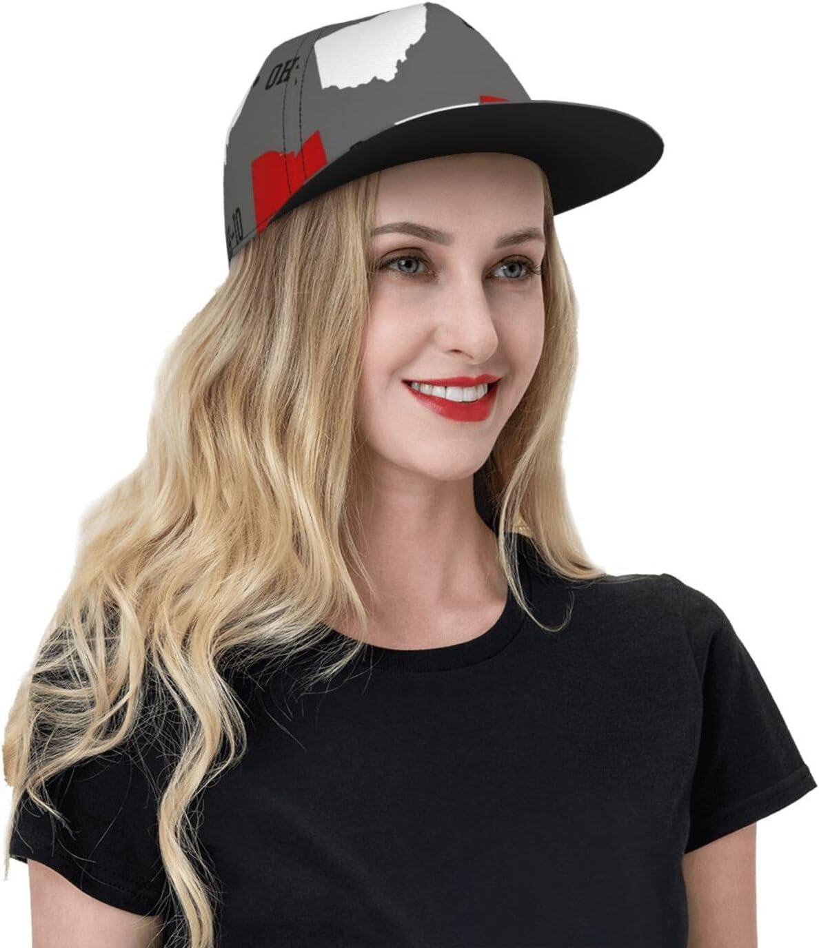 Ohio State Gray Baseball Cap for Men Women Classic Snapback Hat Hip Hop Style Flat Bill Brim Adjustable Visor Beach Trucker Hat - Image 6