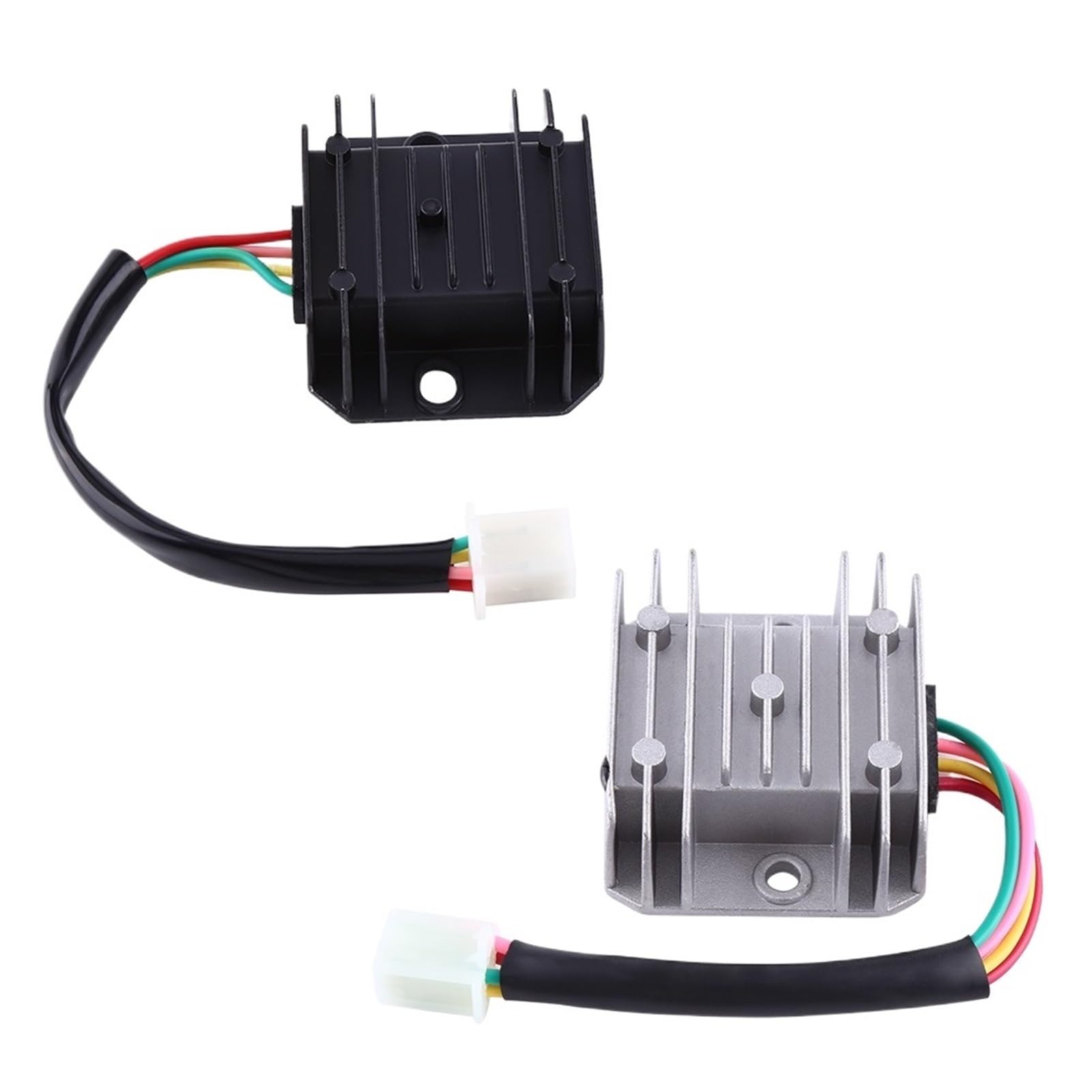 Regulator napięcia prostownik Pasuje do 10-20 skuter motorower 12V motocyklowy regulator napięcia 4 przewody 4-pinowy prostownik Prostownik(White)