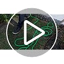 Flexi Hose with 8 Function Nozzle, 25FT - Lightweight Expandable Garden Hose, No-Kink Flexibility, 3/4 Inch Solid Brass Fittings and Double Latex Core