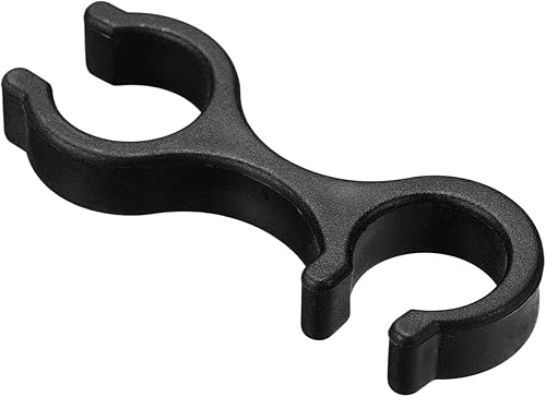 Miniatura 4 de Paquete de 6 clips para bastón de trekking, puntas de bastón de senderismo, conector de hebilla de doble barra, se aplican a senderismo al aire