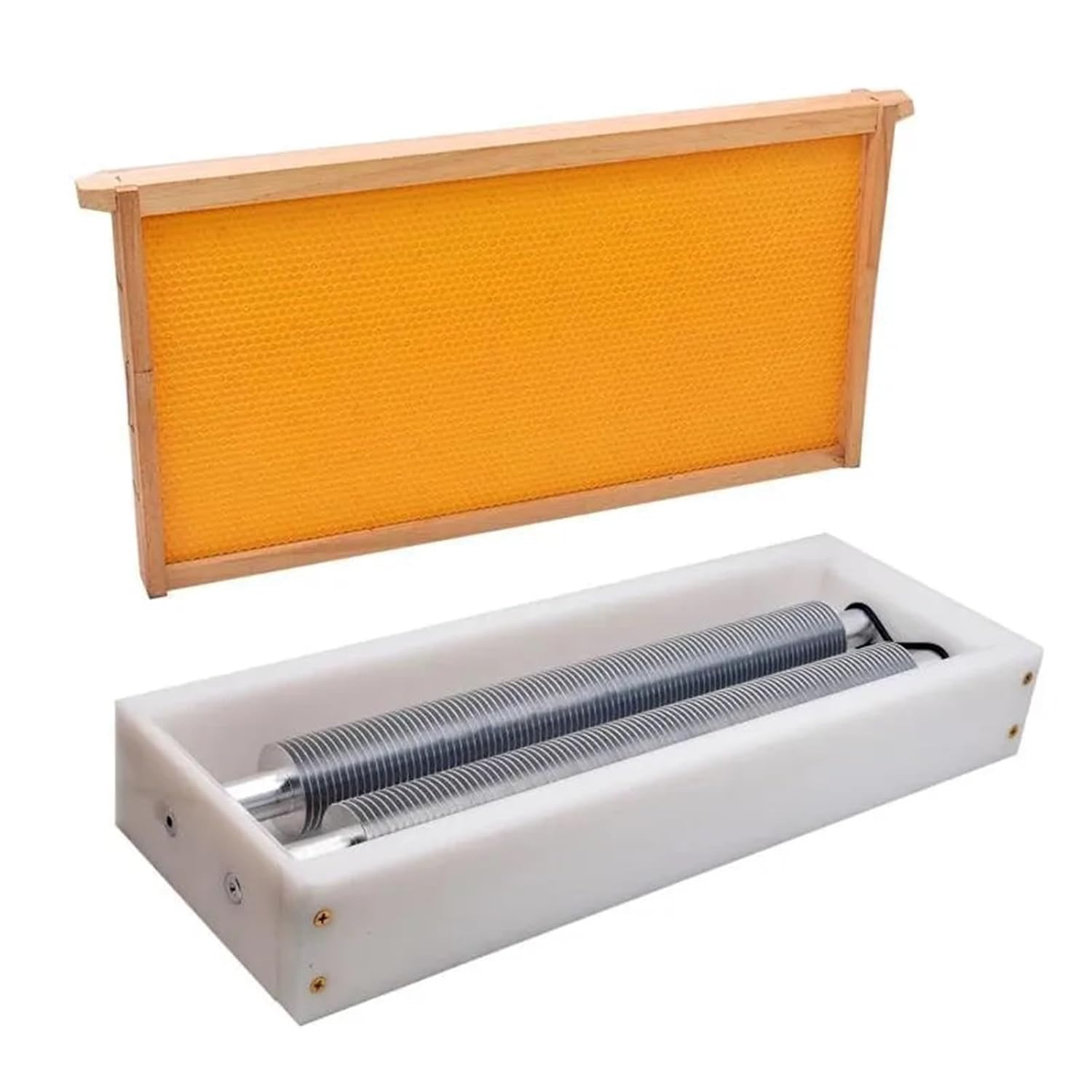 Beekeeping, Honey Roller Type Cutter Beekeeping Equipment Honeycomb Frame Remover Double Cap,for Beekeepers