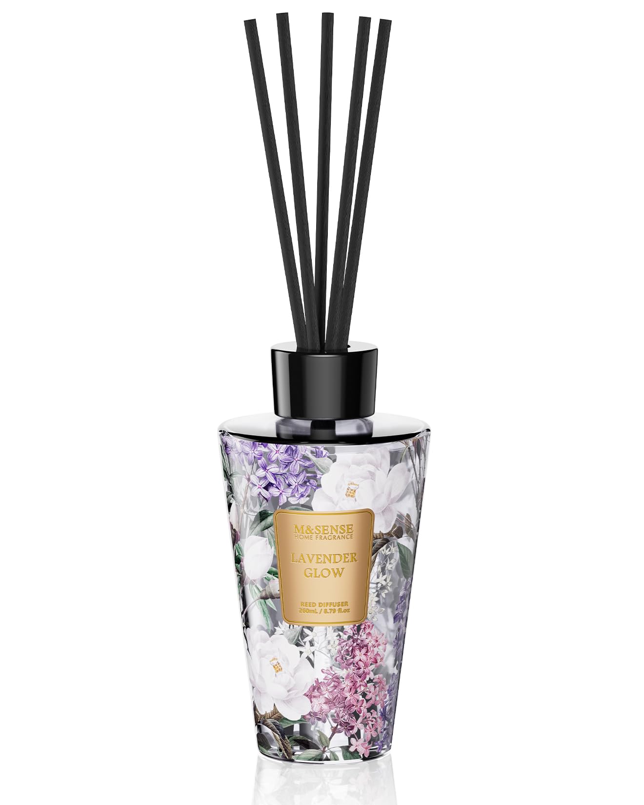 M SENSE Lavender Glow Reed Diffuser Set - 8 79fl oz Home Fragrance Non-Toxic Essential Oil Diffuser with