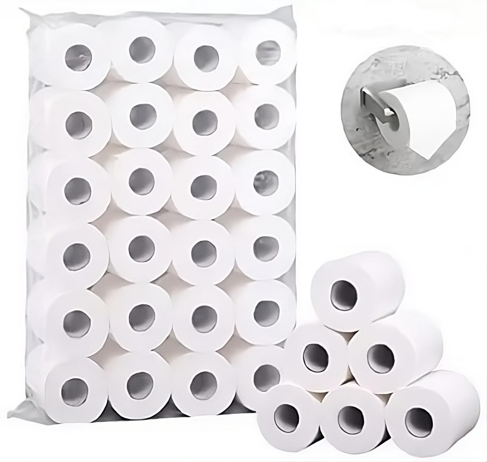 Rose Gold Toilet Tissue Paper Rolls - 2 Ply Ultra-Soft & Strong ...