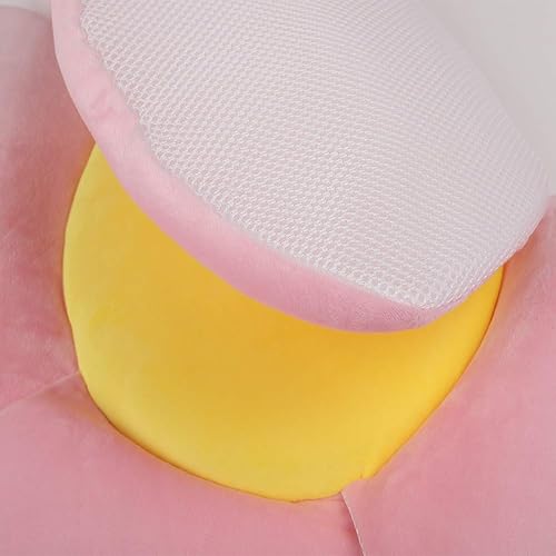 Miniatura 4 de Yinrunx Bañera para bebés recién nacidos, niños y niñas, plegable, suave, con forma de pétalo, almohadilla de apoyo para bañera segura en el