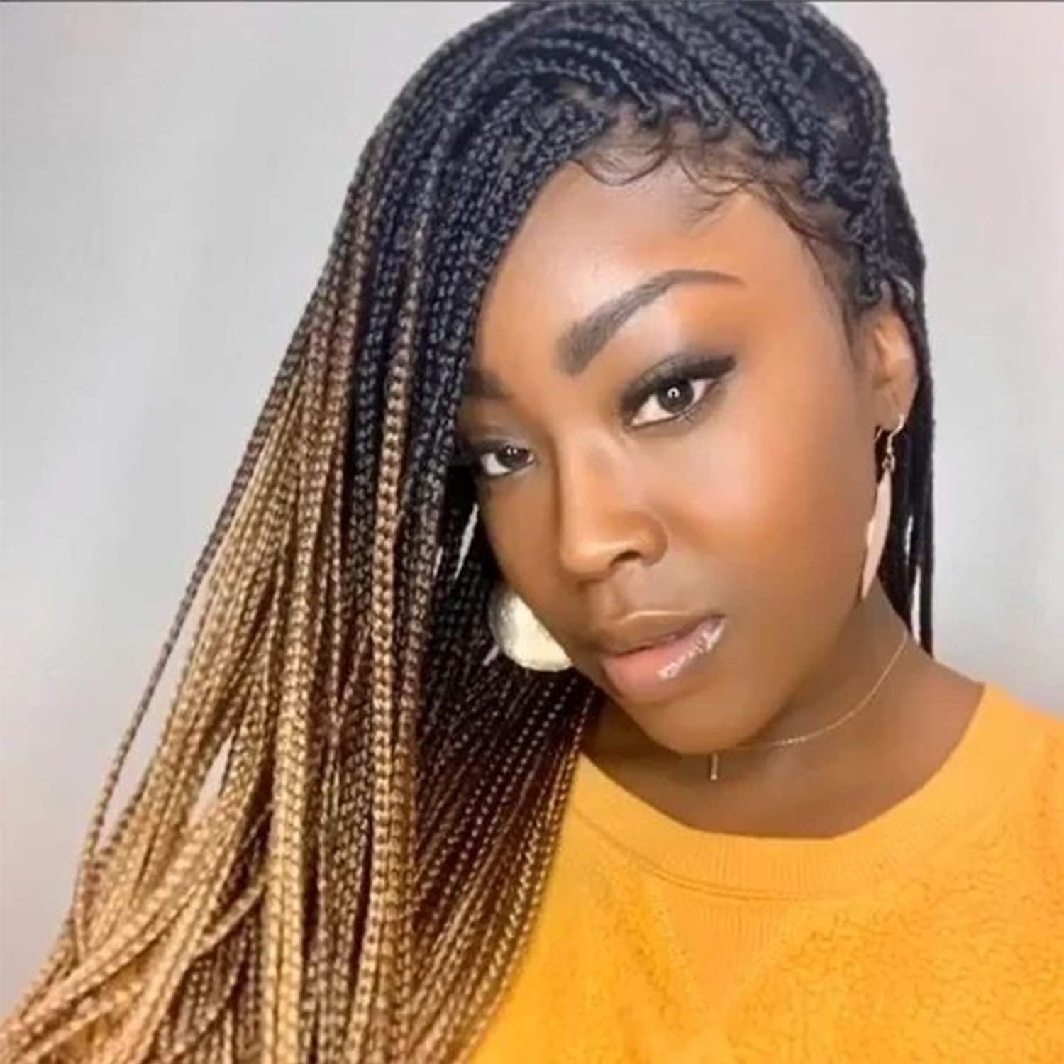 Amazon.com : 7 Packs Goddess Box Braids Crochet Hair 18 Inch  display picture 1