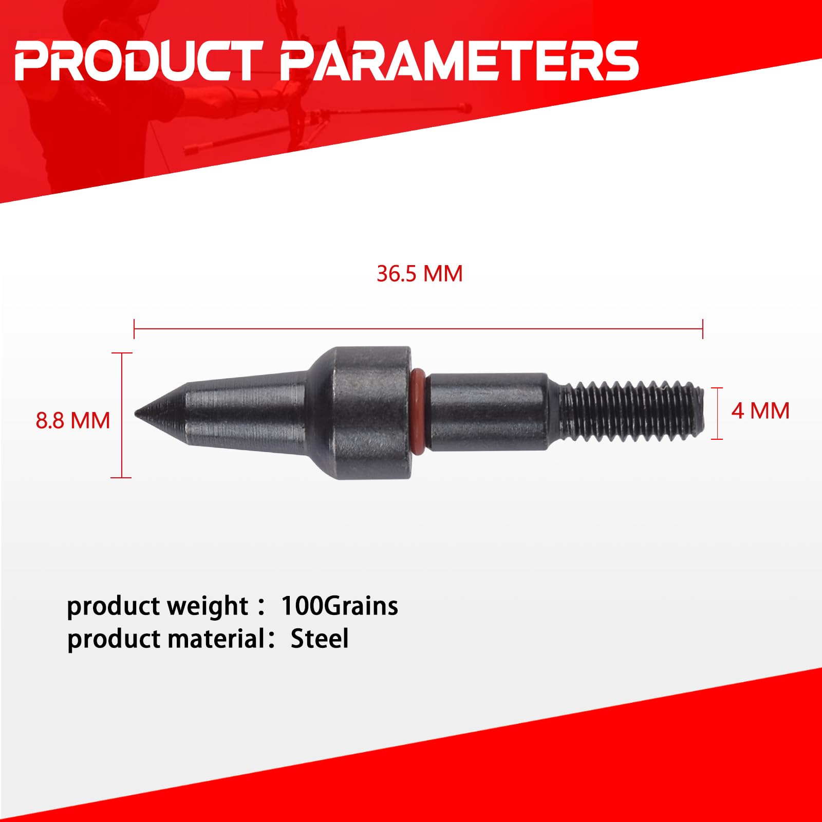 12 Stück Bogenschießen Pfeilspitzen Projektilspitzen Edelstahl Ziel Pfeil Tipps Jagdspitzen 100 Grains Broadheads für Pfeil und Bogen