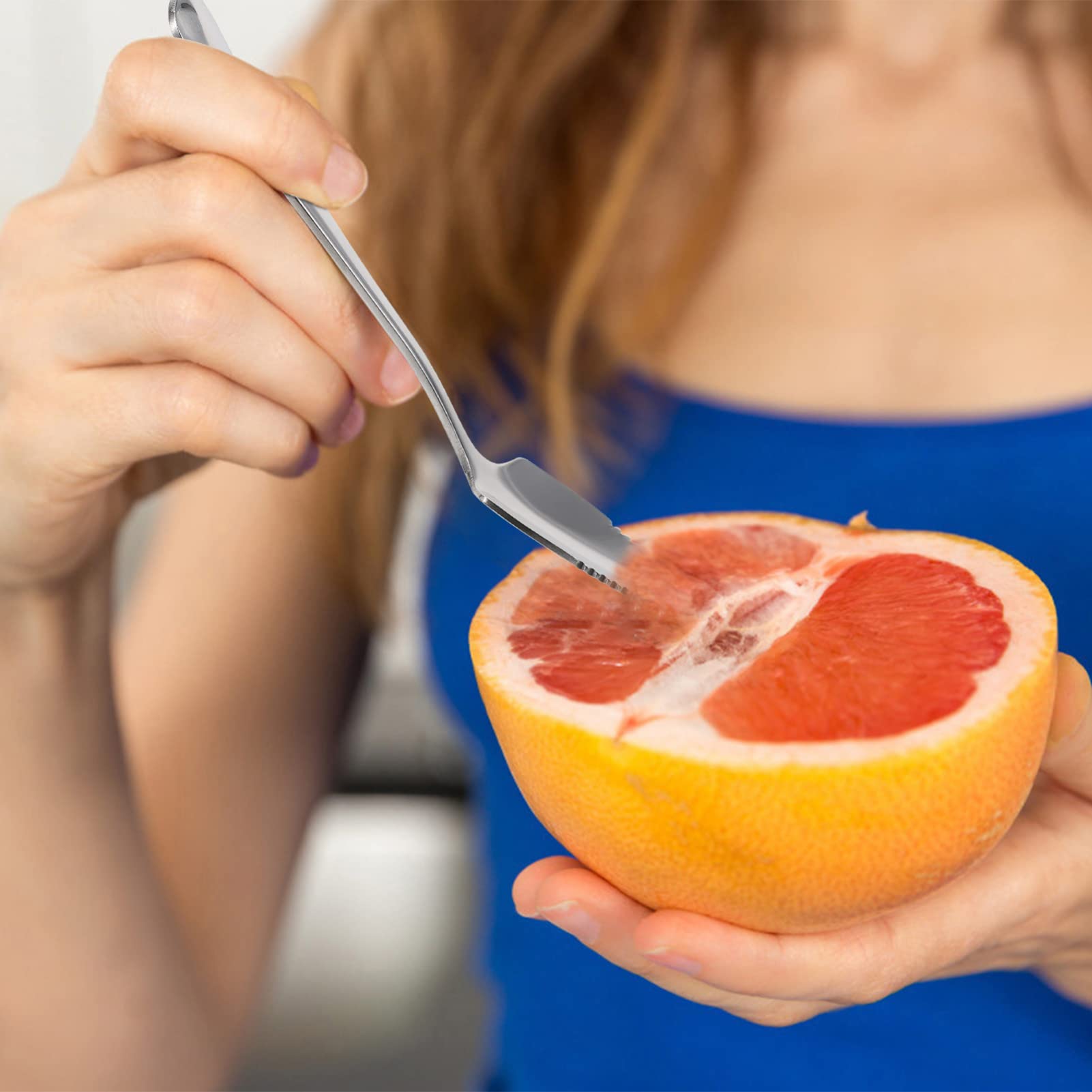 3 Cucchiai In Acciaio Inox Per Raschiare E Pressare | Utensili Da Cucina Per Pompelmo, Anguria, Alimenti | Design Funzionale E Igienico - Foto 7