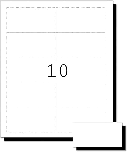 Miniatura 2 de Avery 8371 Tarjetas de visita, inyección de tinta, 2 pulgadas x 3-1/2 pulgadas, 250/PK, color blanco