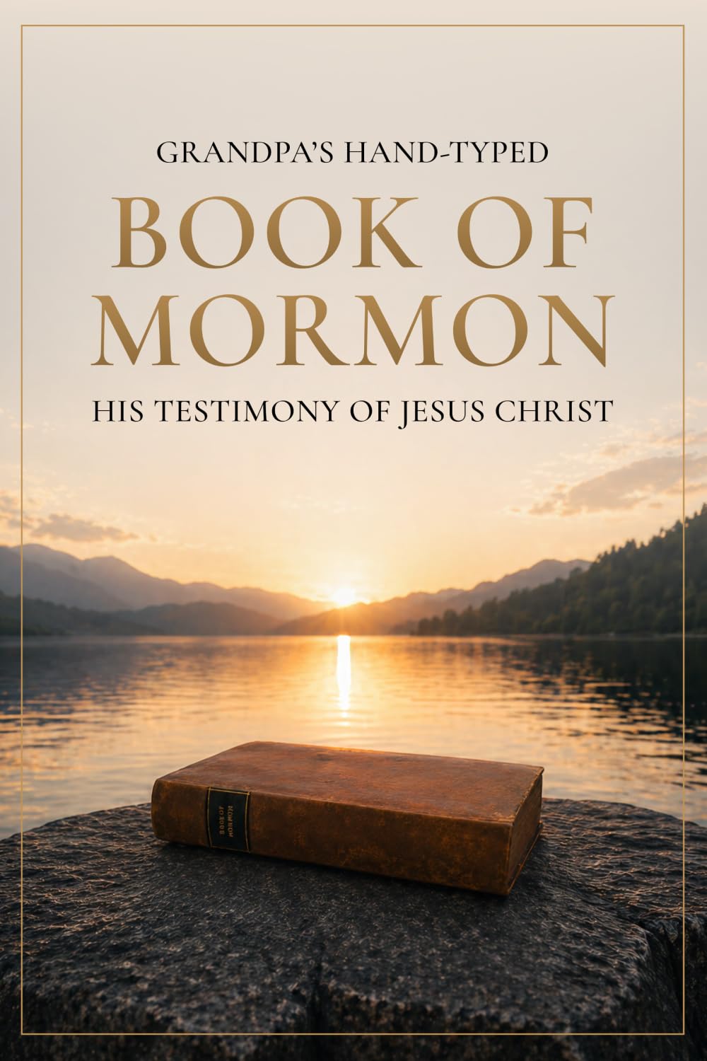 Grandpa's Hand-typed Book of Mormon: His Testimony of Jesus Christ