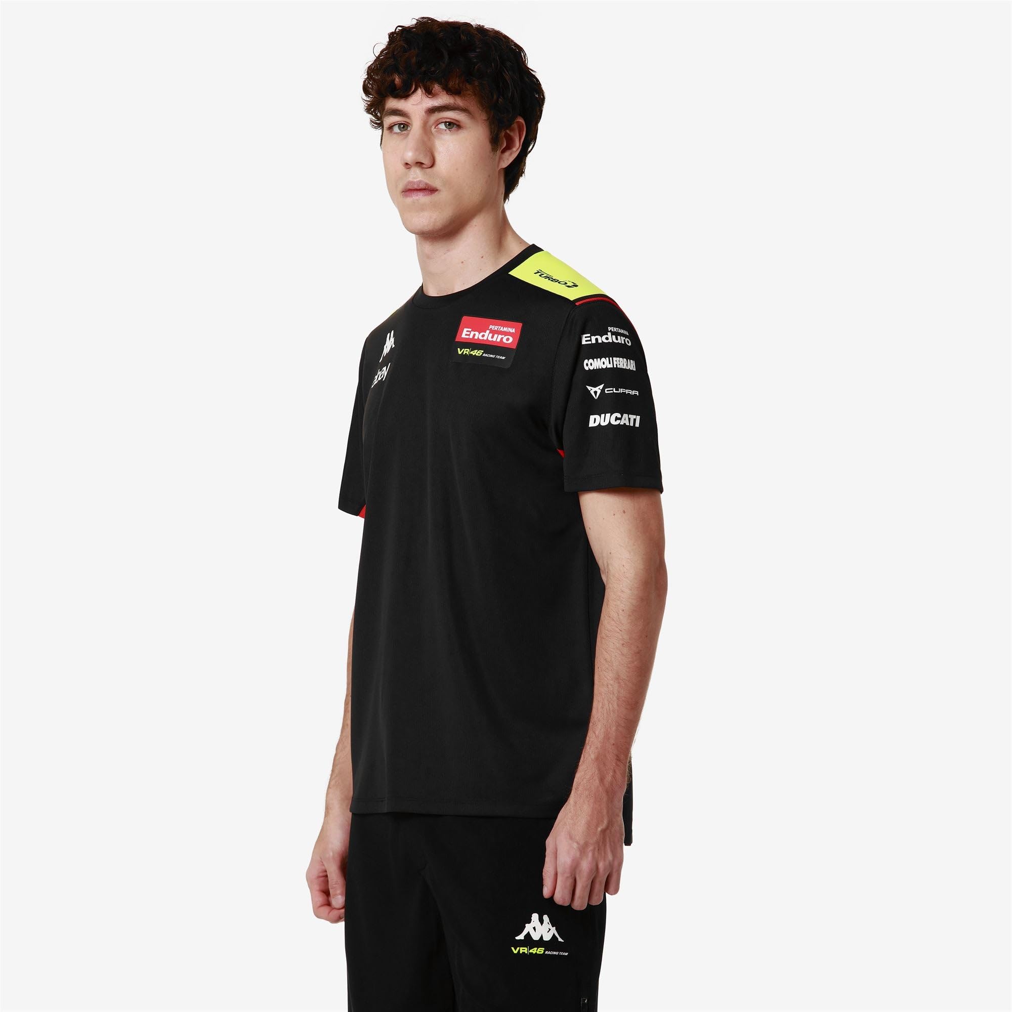 Kappa Unisex Vr46 Team Pertamina T-Shirt (1er Pack)