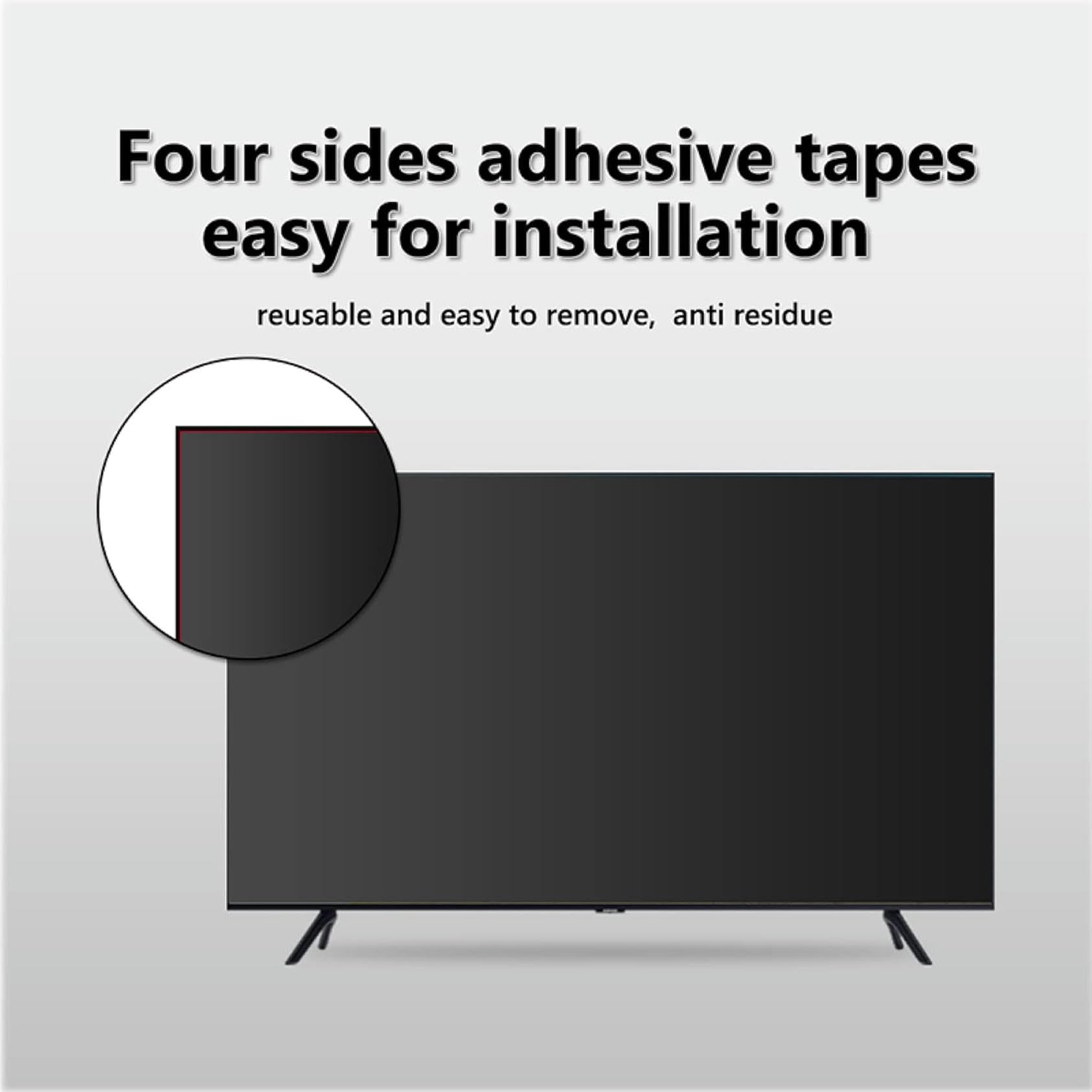 Folia Ochronna Na Ekran Telewizora, Filtr Przeciw Niebieskiemu Światłu, Przeciwodblaskowy, Przeciwzarysowaniowy, Przeciwodblaskowy Do Monitora Smart Tv 4K Led Lcd/A/39 C,A-47 Inches 1044x590 mm