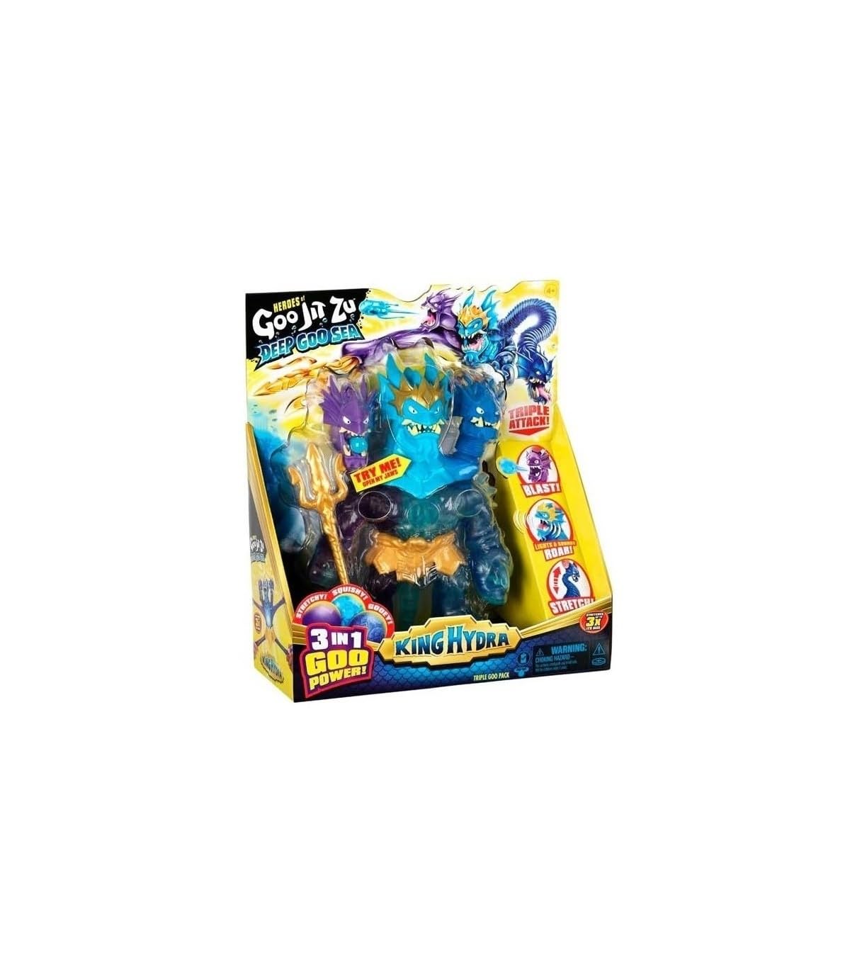 BANDAI Heroes of Goo Jit Zu Action Figure - King Hydra Deep Goo Sea Multicolor CO99999