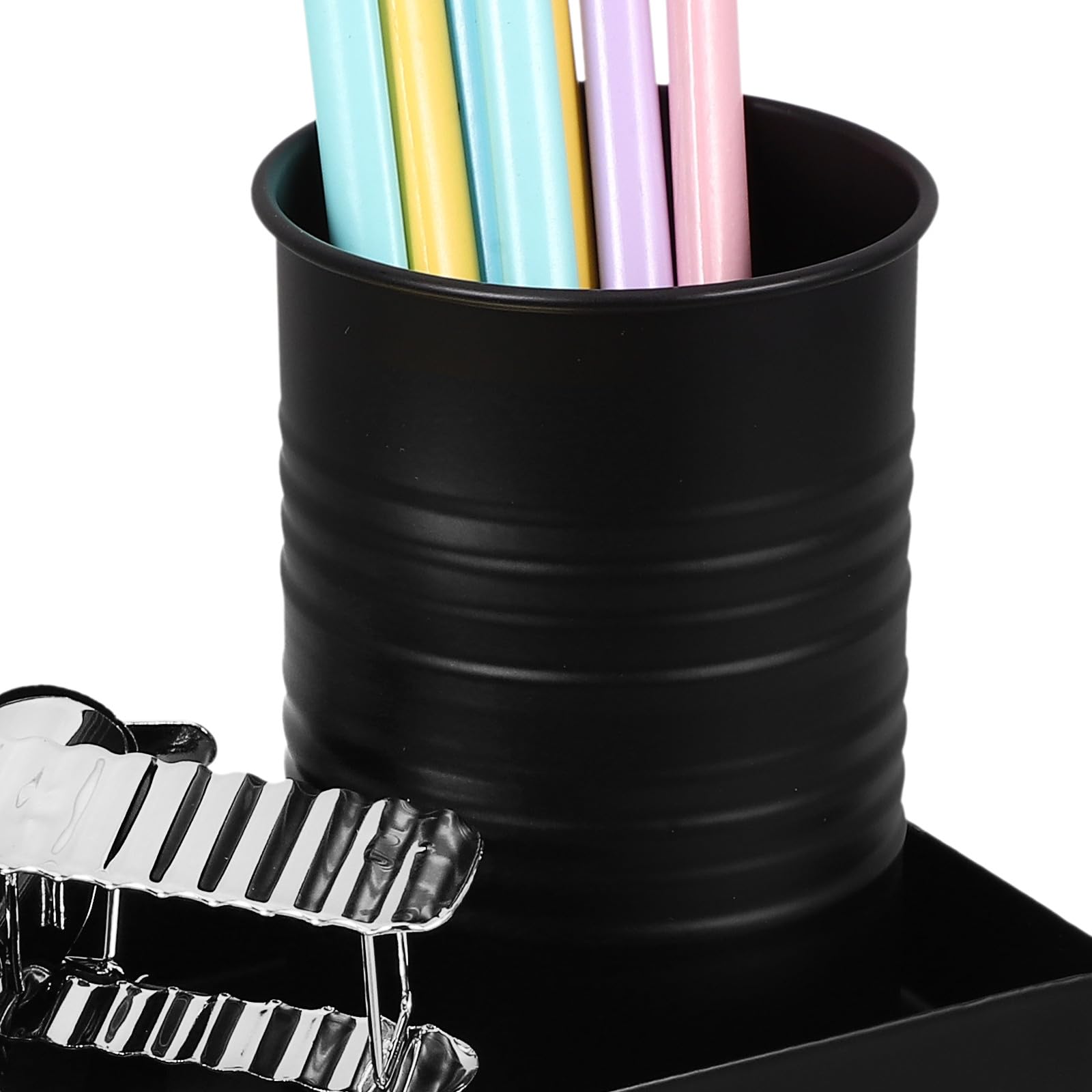 Generico portalápices metálico con PERMA de avión Pencil Cup Retro scrivania Organizer decoración de escritorio Estilo avión rústico per scrivaniatop conservazione e Pencil Organization