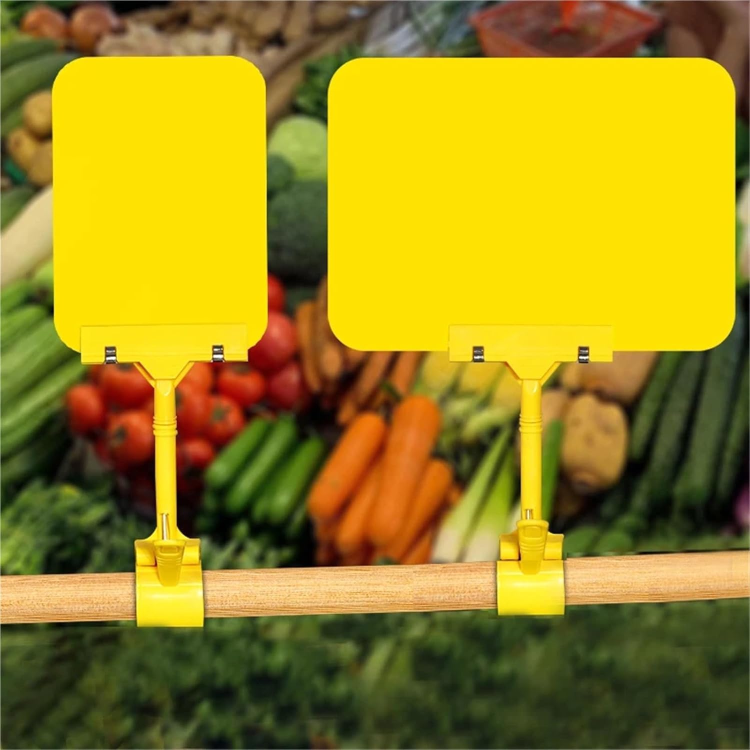 Support de panneau, clips de panneau 10 pièces rectangle de tableau noir double face en plastique