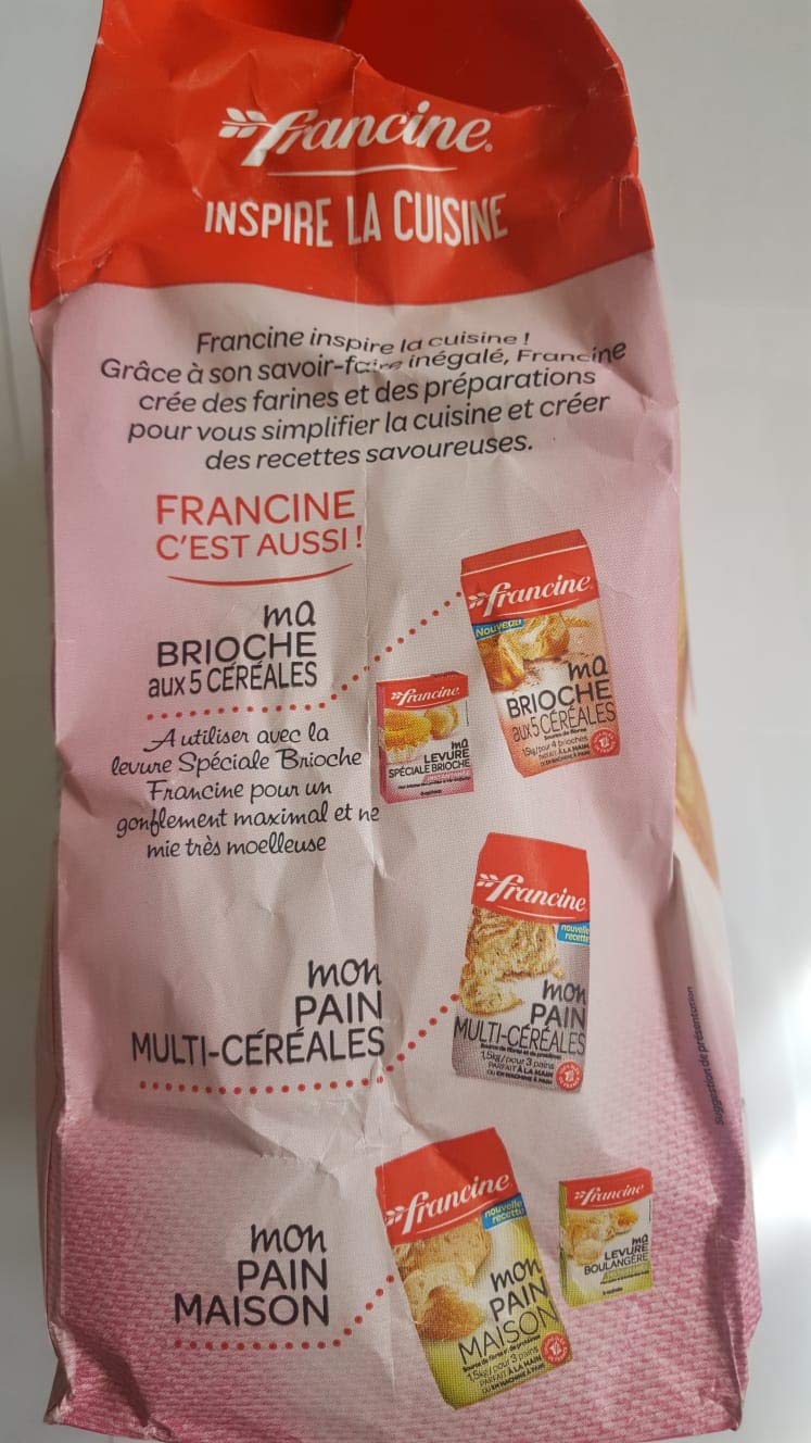 Francine farine a pain au lait brioche 2.5kg