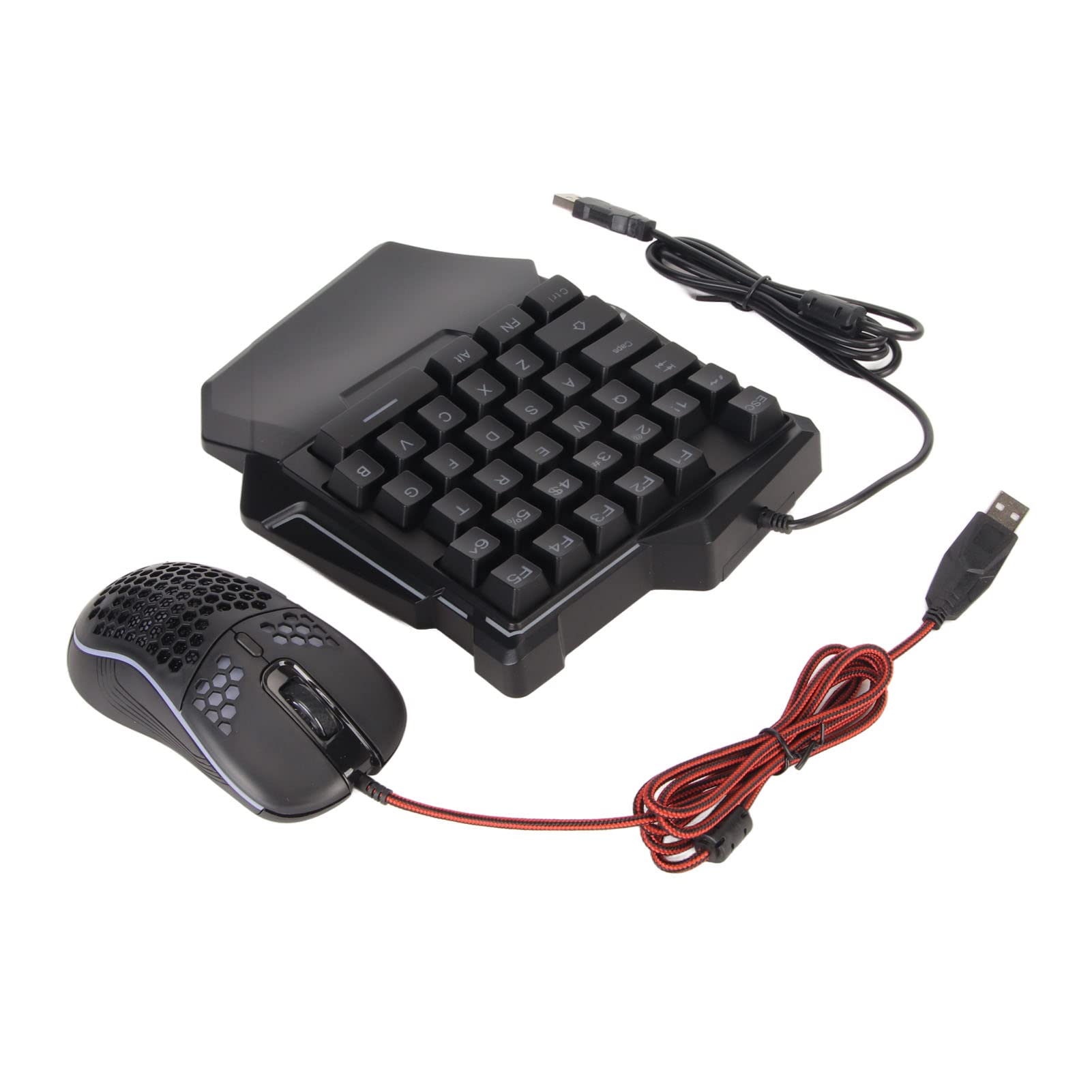 Convertitore per Tastiera e Mouse da Gioco, Set di Convertitori per Tastiera ABS Ad Alta Precisione Design Silenzioso Connessione Cablata Tasti Personalizzabili per Console di Gioco