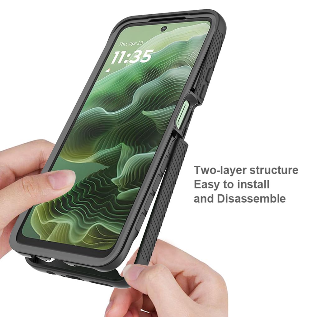 Custodia per Motorola Moto G35 (6.72) + Pellicola in Vetro