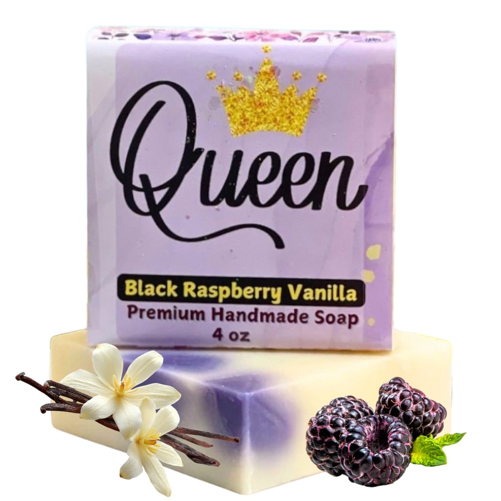 Queen Beauty Bar Soap Black Raspberry Vanilla Nourishing 4 3 oz