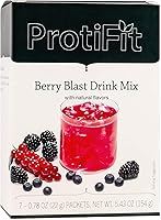 Vista 1 de ProtiFit - Mezcla de bebida en polvo de sabor a fruta con alto contenido en proteínas, 15g de proteína, baja en calorías, sin azúcar, compatible
