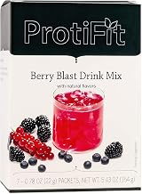 ProtiFit - High Protein Fruit Flavored Powder Drink Mix, 15g Protein, Low Calorie, Sugar Free, Ideal Protein Compatible, 7 Servings Per Box (Berry Blast)