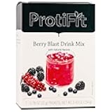 Proti Fit - High Protein Fruit Flavored Powder Drink Mix, Low Calorie, Sugar Free, Appetite Suppressant, 7 Servings Per Box (Berry Blast)