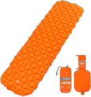 URPRO Camping Felfújható Matrac Ultralight Ergonomikus Hátizsákos Túrázáshoz Narancssárga 1