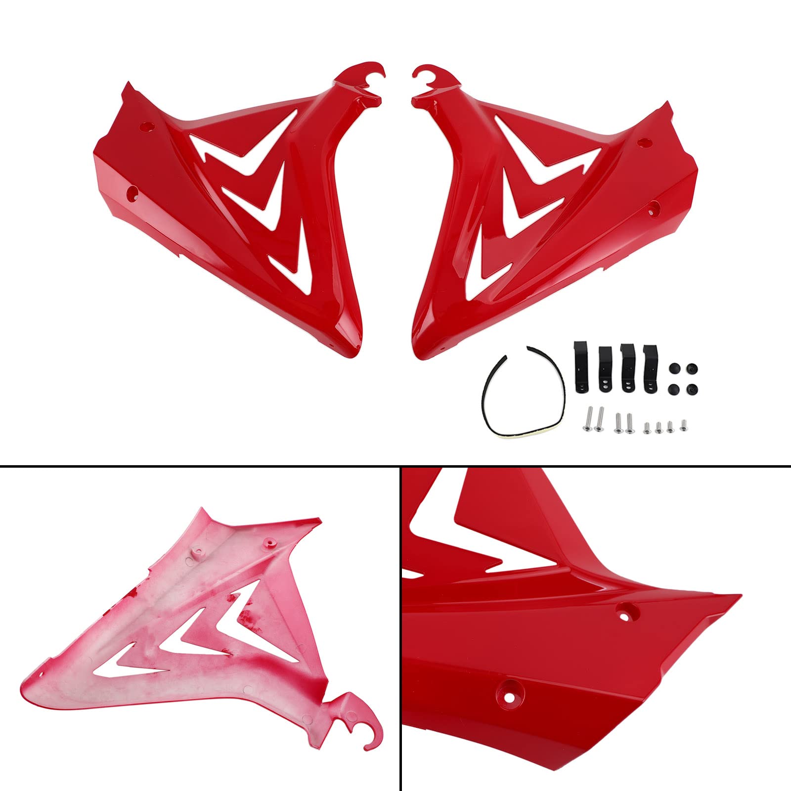 Topteng Side Frame Cover Panels Fairings Cowls passend für Honda CBR650R 2019-2021 Red