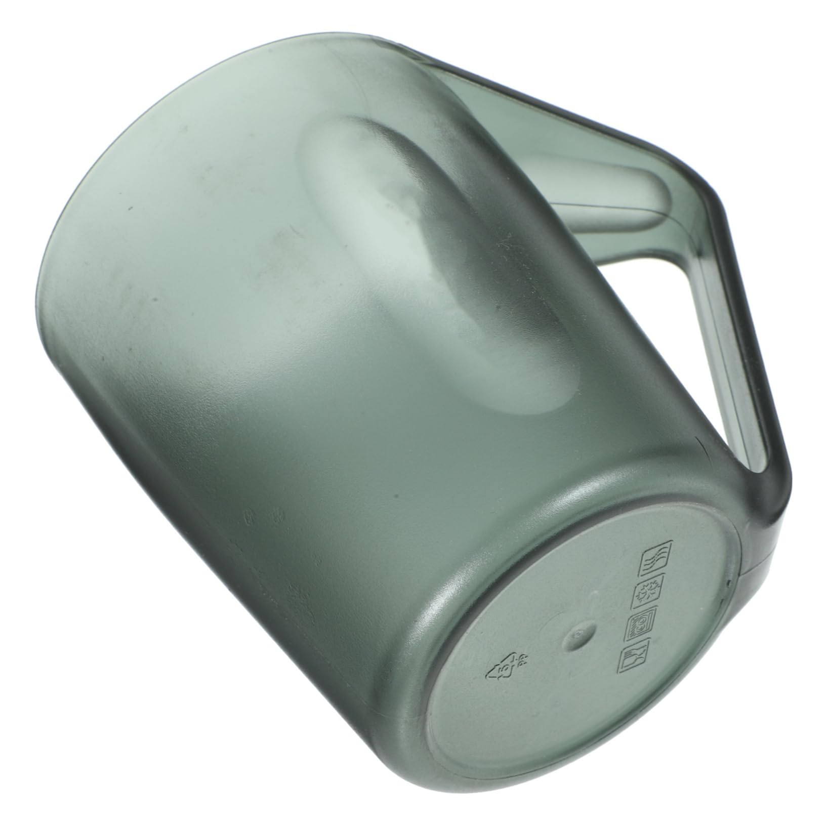 IWOWHERO Travel Tooth Brushing Cup Portable Toothbrush Holder with Handle for Home Travel Multi Functional Grey Toothpaste Mug for Storing Toothbrushes Toothpaste