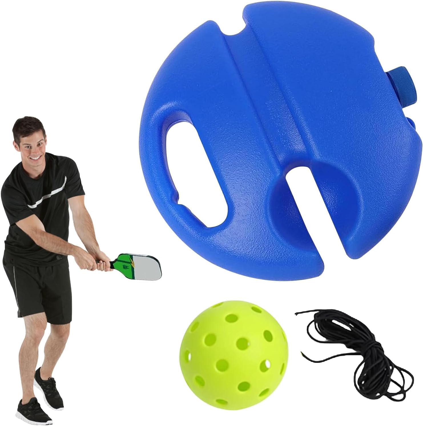 Photo 1 of BUNDLE****
Solo Pickleball Trainer Set with Large Capacity Baseboard, Professional Pickleball and Stretch String, Match Buddy Pickleball Trainer, Rebound Pickleball Practice Trainer for Adult, Kids, Beginners Green
Teloon Walker Tennis Balls -8 PCS Precu