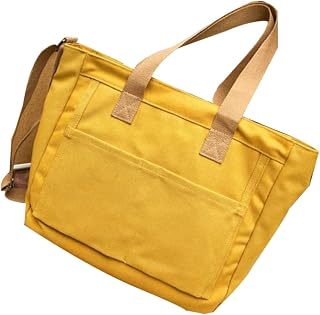 Bolsa De Ombro Para Mulheres Bolsa De Lona Bolsa De Lona Bolsa Casual Feminina Bolsa Crossbody Bolsas De Ombro Bolsa Mensageiro Portátil Bolsa De Lona Amarela Miss