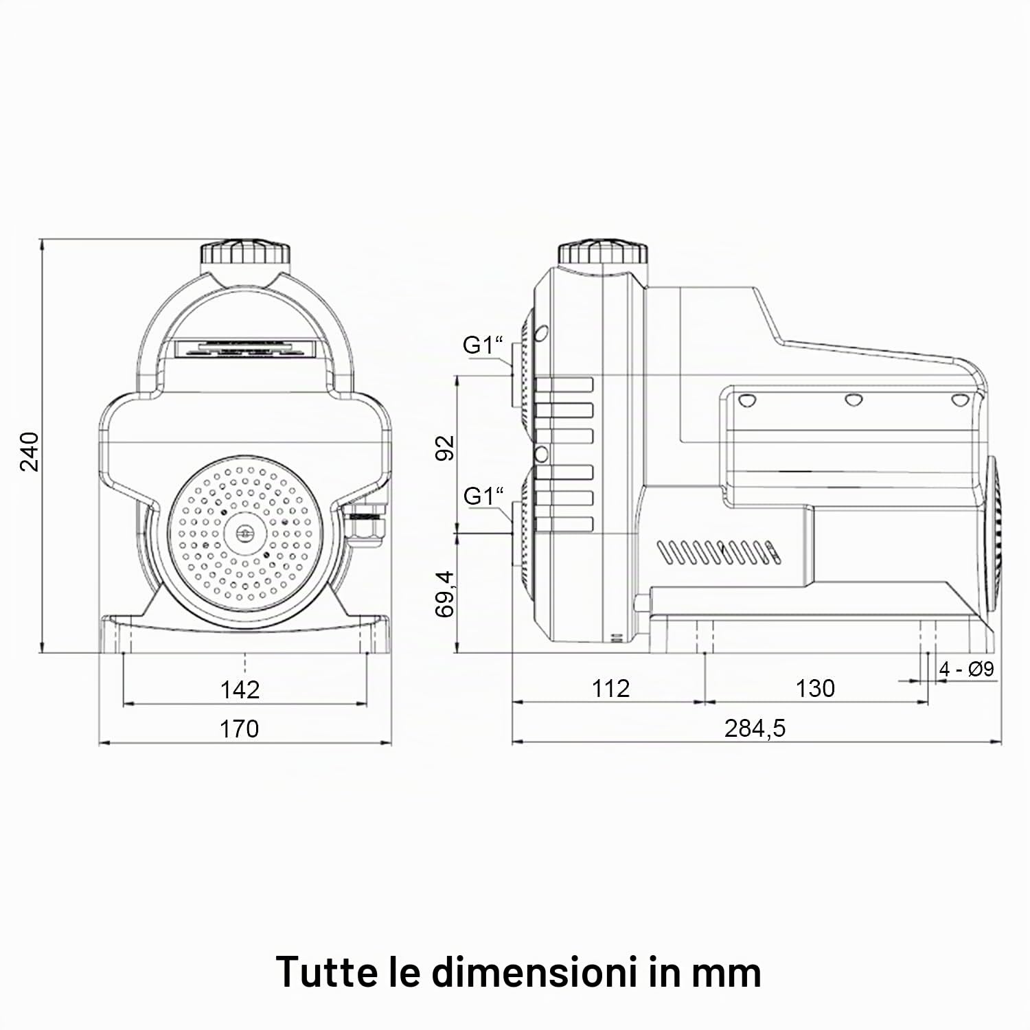 INVERTER IMPIANTO IDRICO DOMESTICO INVERT-Tech 3 POMPA PER CASA POMPA PER AUTOCLAVE