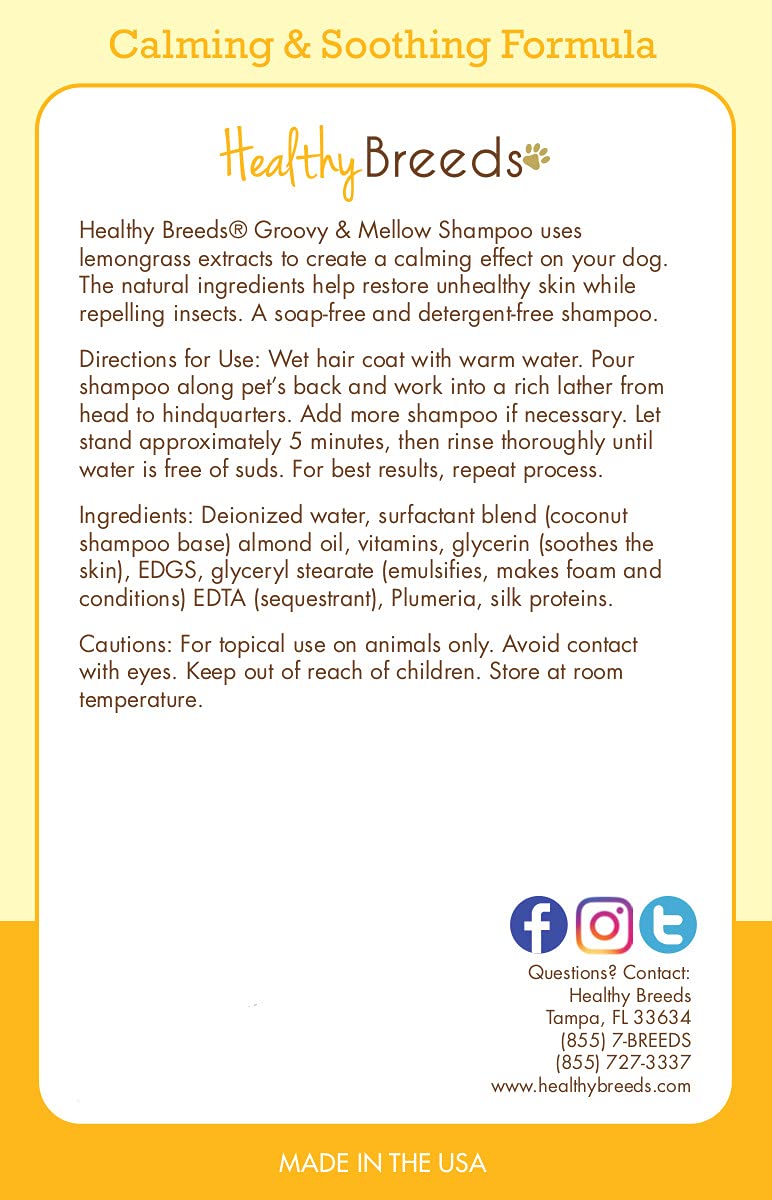 Healthy Breeds Rhodesian Ridgeback Groovy & Mellow Shampoo 8 oz