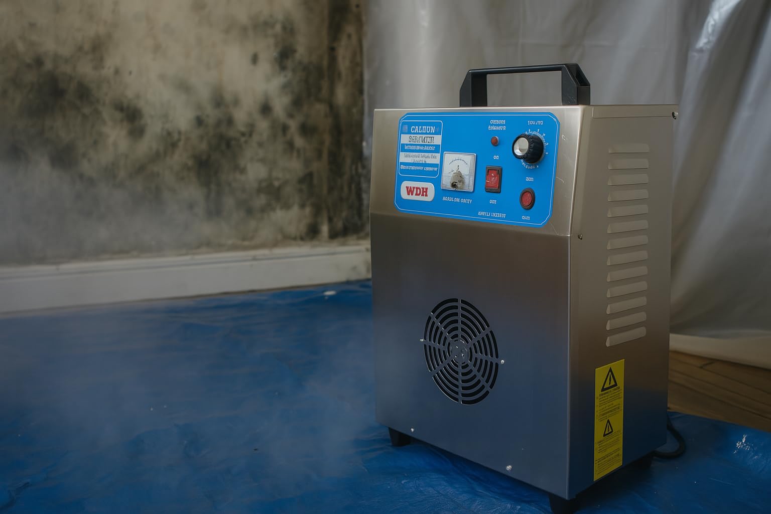 Aktobis WDH-AP005 Profi Ozongenerator | 5.000 mg/h, desinfizierende Wirkung | Ozoningerät, Geruchsneutralierer, Timer | für Brandgeruch, Kfz-Behandlung, Schimmelsanierung