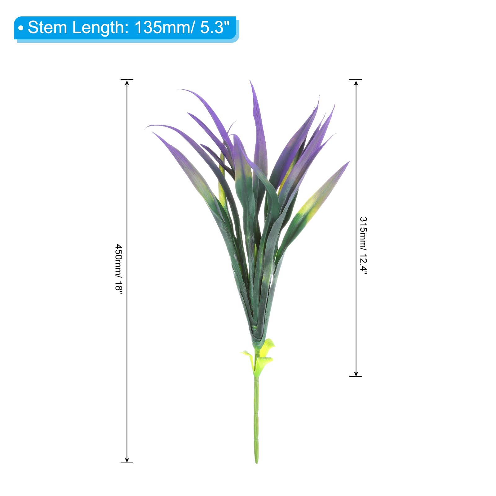 PATIKIL 18" Artificial Fake Plants Grass - Image 2