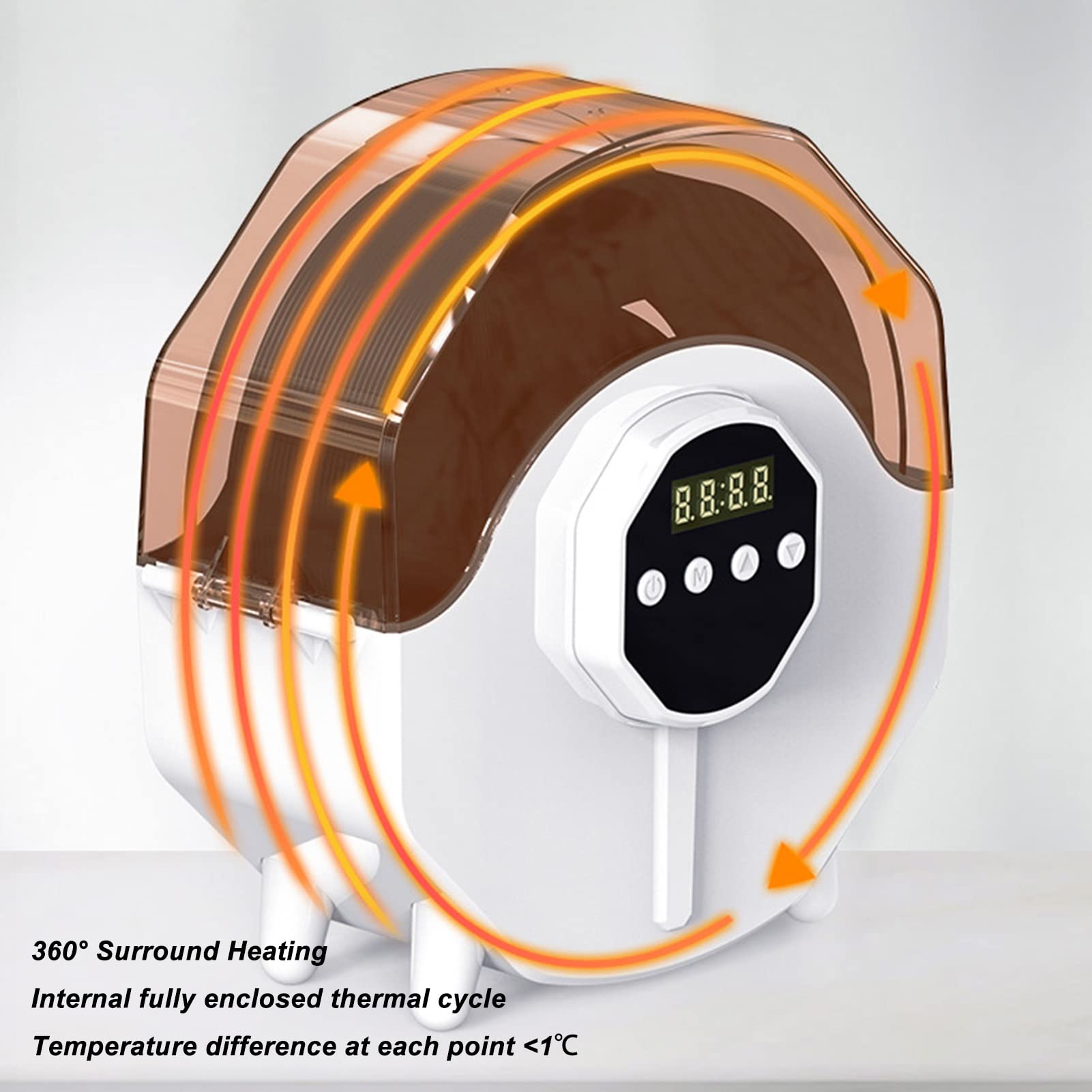 SuniconPrinter Caja Secadora de filamentos para Impresora, Calentamiento rápido de 360 ​​° (máx. 70 °) Caja de Almacenamiento para Secadora de filamentos con Temperatura de 3