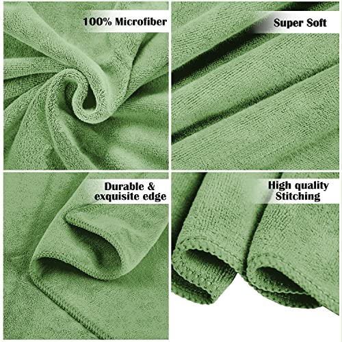 Image of Sassoon Venir Microfiber 1 Piece Kids Bath Towel 450 GSM (50x100cm, Green Color) Ultra Soft Material, Towel for Daily use