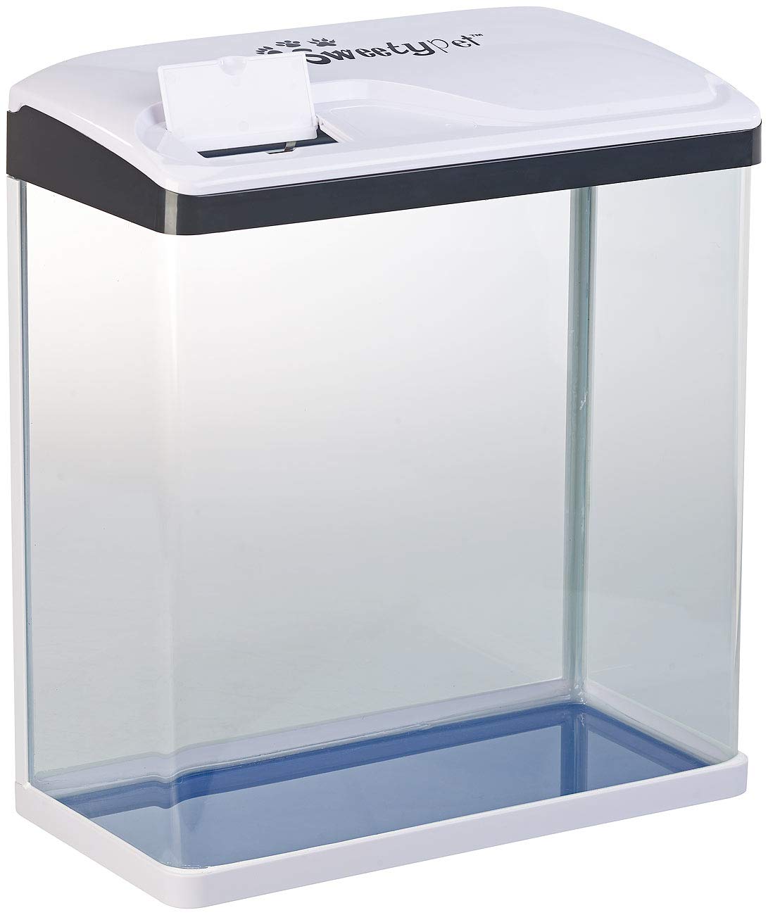 Aquarien Komplettsets: Nano-Aquarium-Komplett-Set mit LED-Beleuchtung, Pumpe & Filter, 40 l (Aquarium Zubehör, Fischbecken, Licht)