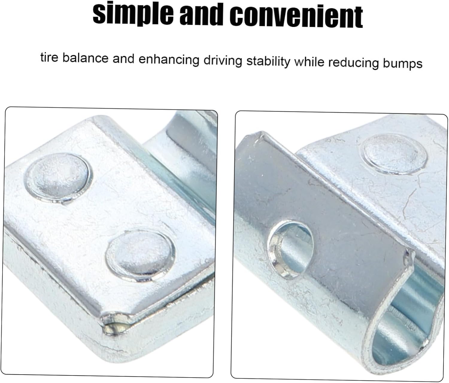 100pcs Tire Balance Beads Auto Wheel Balancers Large Steel Tire Balance Block for Aluminum Rims Easy to Install