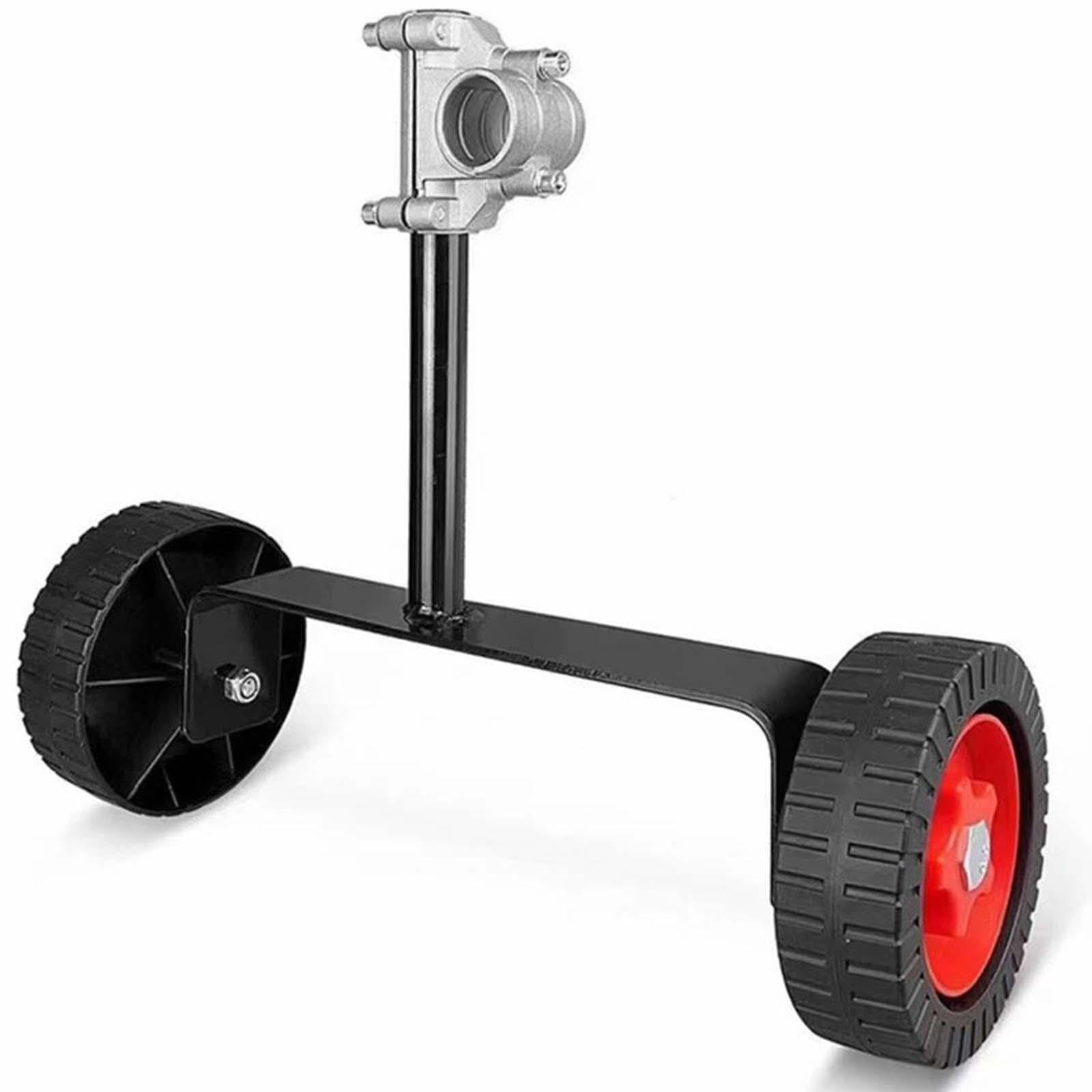 Rueda de Soporte para Recortadora Ajustable Adaptador de Metal Fijo Montaje Rápido en La Recortadora Rueda Flexible Material PP Adecuado, 28 mm de diámetro