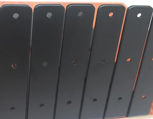 Miniatura 69 de Paquete de 4 soportes en L para estante, 8 pulg. largo x 6 pulg. alto x 1.5 pulg. ancho, grosor 03/64 pulg., soporte de hierro, metal, industrial