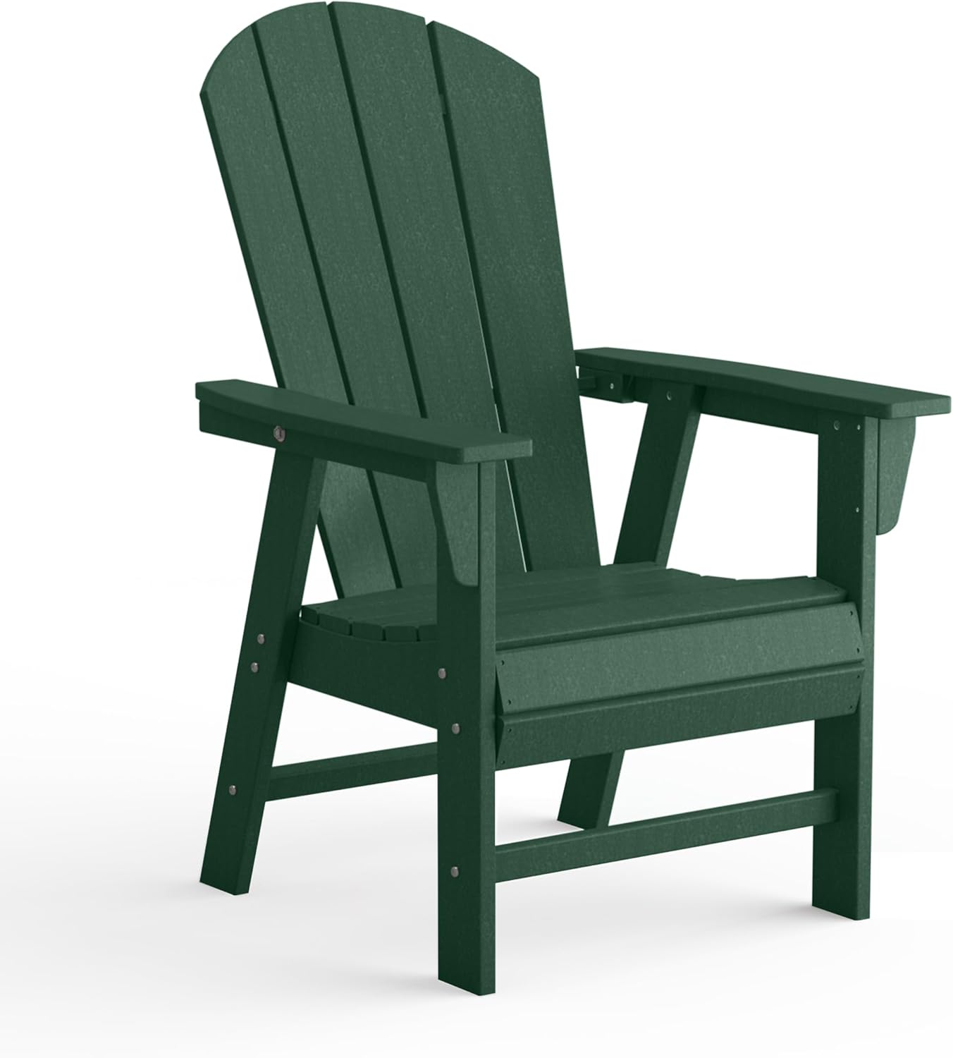 Dark Green HDPE Adirondack Outdoor Dining Chair