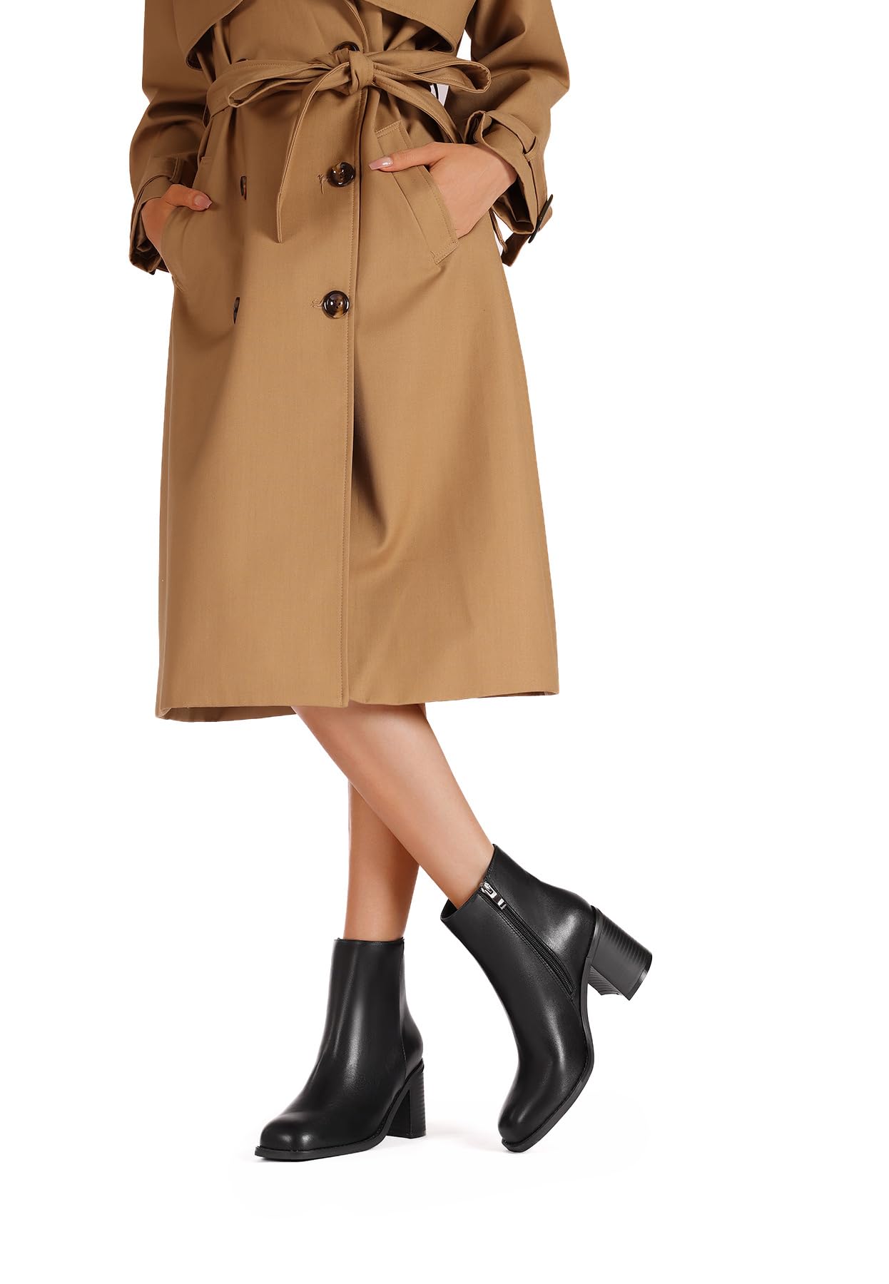 QUEEN HELENA Tronchetti Casual Eleganti Stivaletti con Tacco Donna WS31605