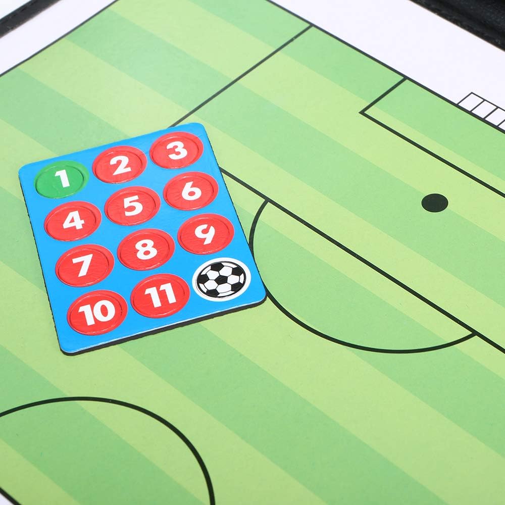Tablero de Táctica Magnética de Fútbol Plegable con Marcador de Jugadores